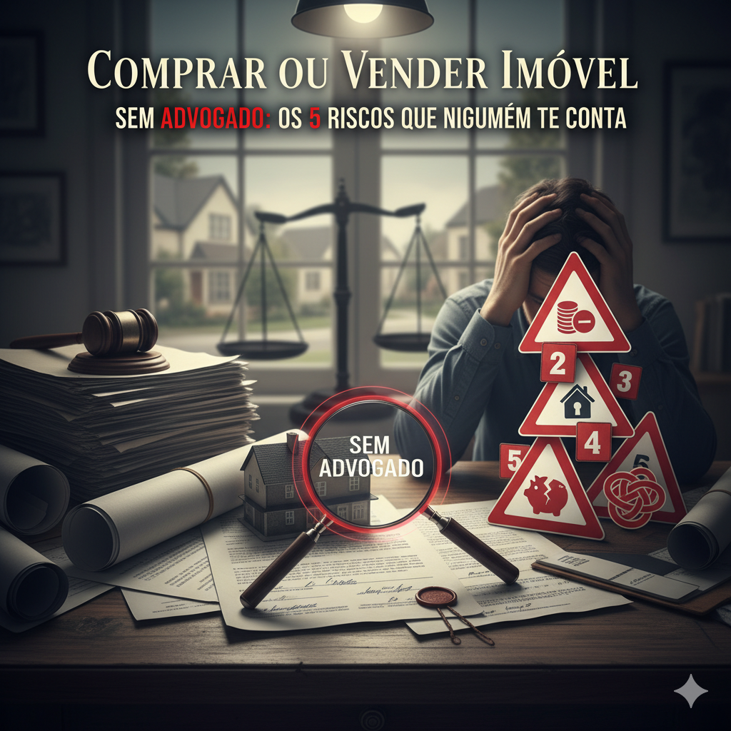 Comprar ou Vender Imóvel Sem Advogado: Os 5 Riscos Que Ninguém Te Conta