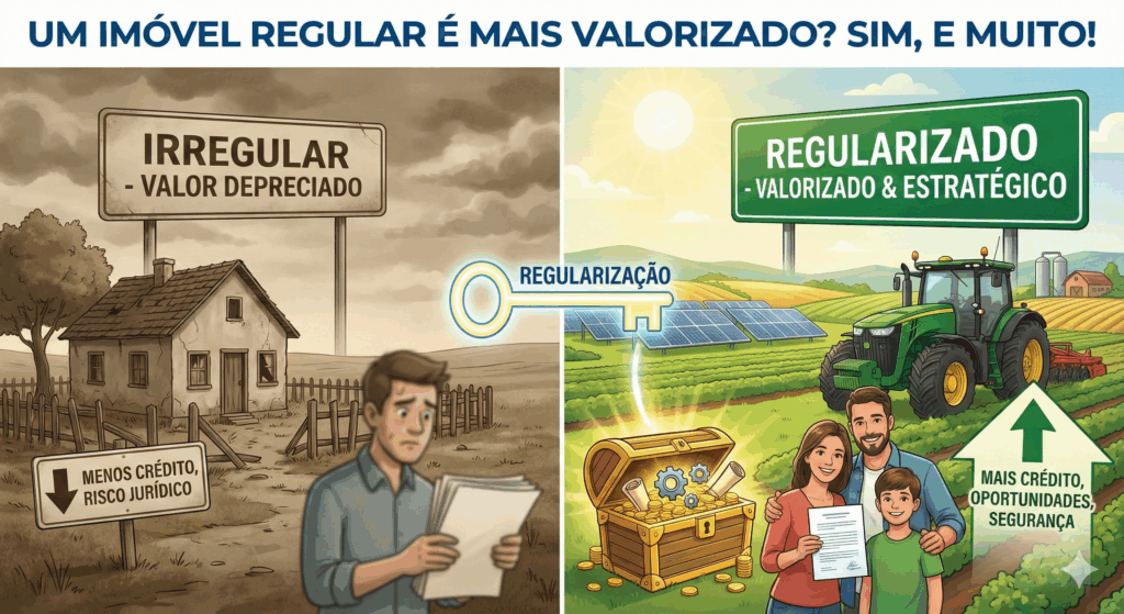 Um Imóvel Regular é Mais Valorizado?